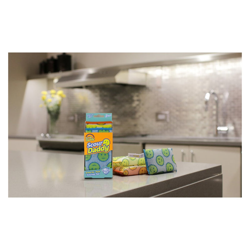 Scrub Daddy ArmorTec Mesh Scouring Pad - 3ct