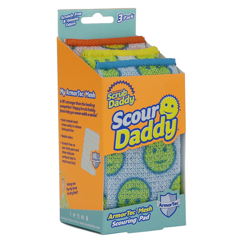Scrub Daddy ArmorTec Mesh Scouring Pad - 3ct