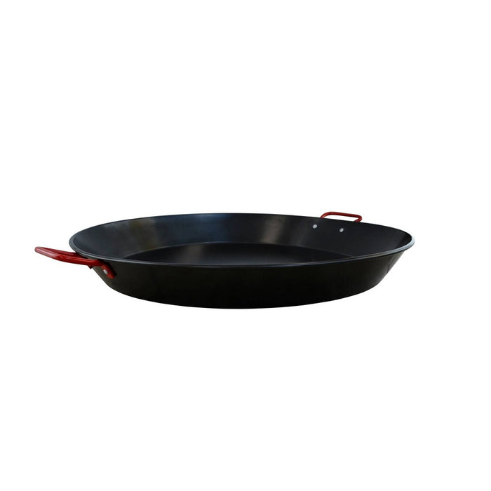 IMUSA 10" Coated Nonstick Paella Pan with Red Handles