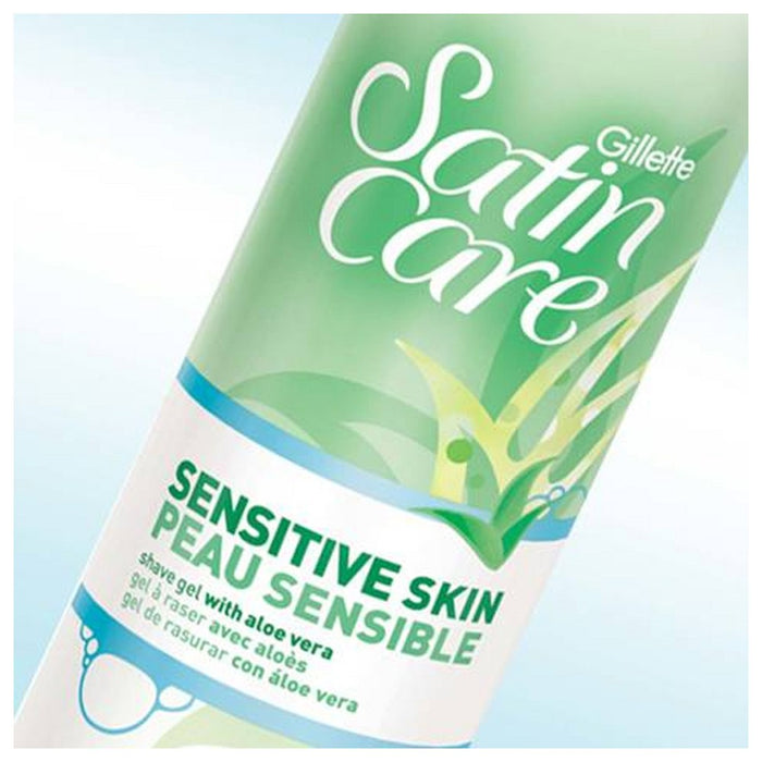 Gillette Satin Care Sensitive Skin Women's Shave Gel Twin Pack - 7oz/2pk