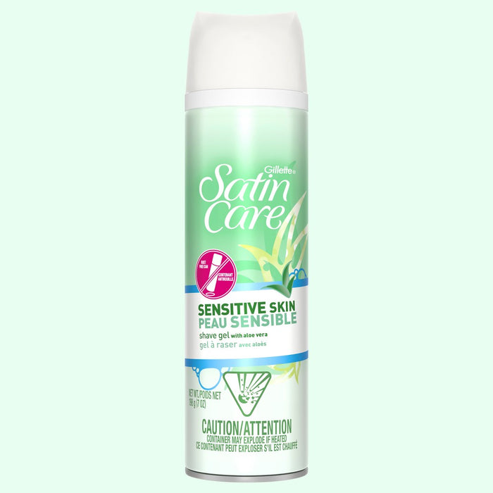 Gillette Satin Care Sensitive Skin Women's Shave Gel Twin Pack - 7oz/2pk