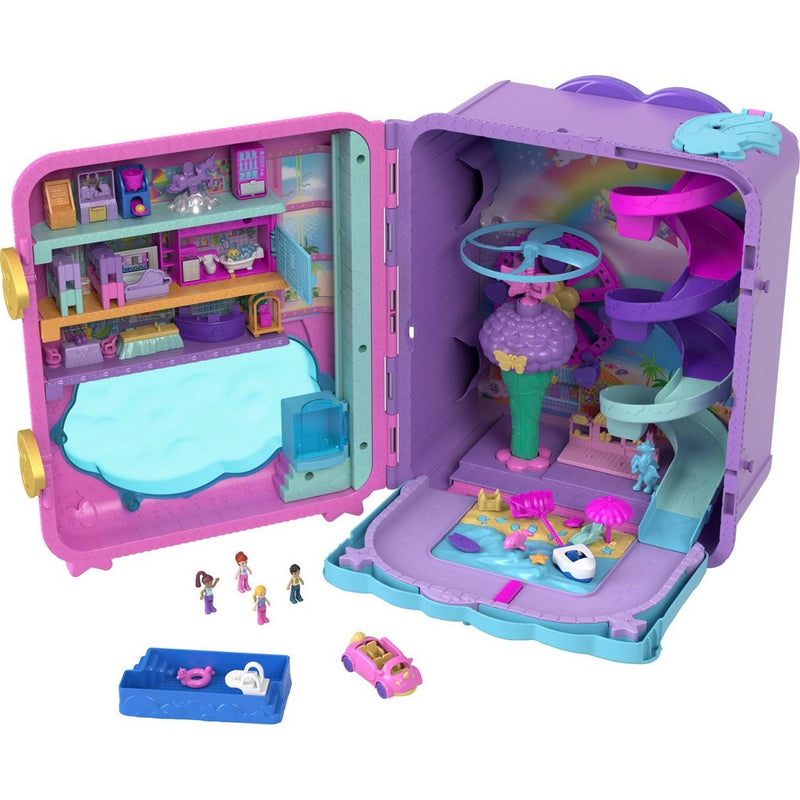 Polly Pocket Dolls Pollyville Resort Roll Away Playset