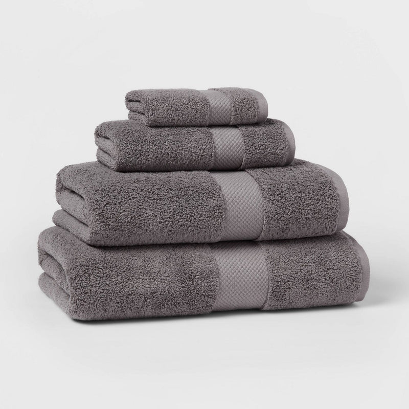 Performance Plus Bath Towel Dark Gray - Threshold