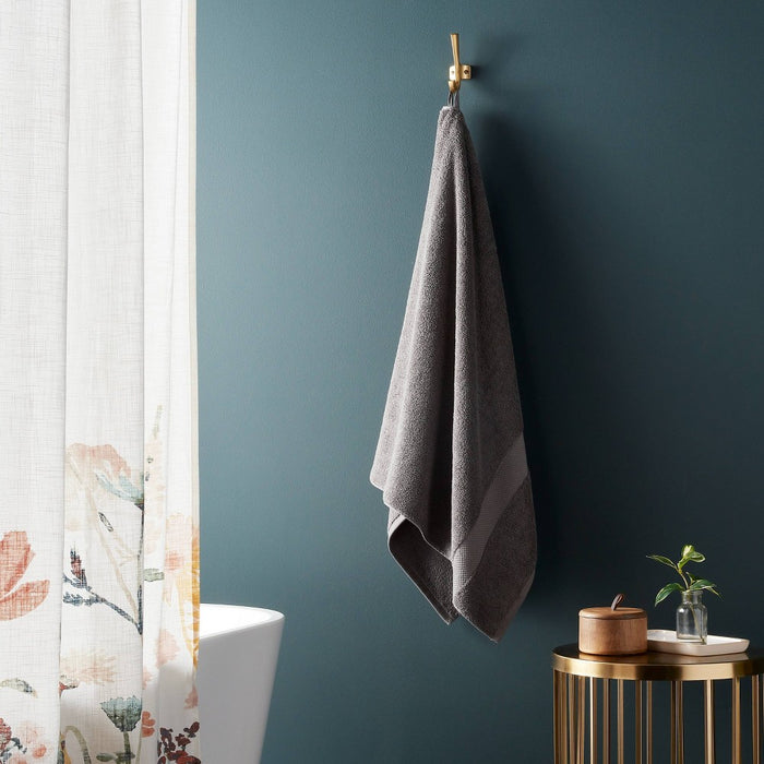 Performance Plus Bath Towel Dark Gray - Threshold