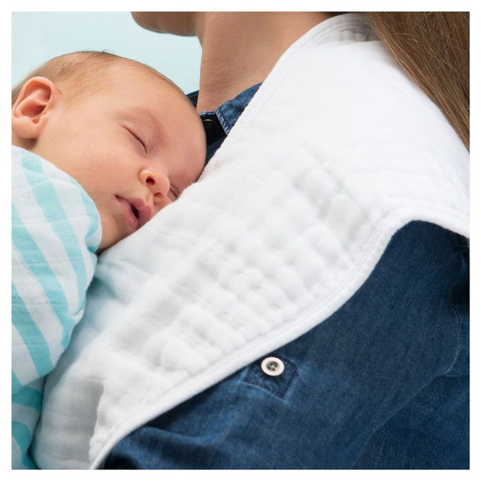 green sprouts Organic Cotton Muslin Burp Cloths 3pk - White