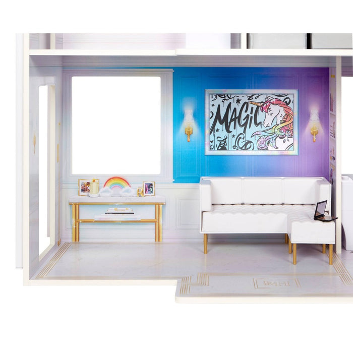 Rainbow High Townhouse- 3-Story Wood Dollhouse Playset (LOCAL PICKUP ONLY)