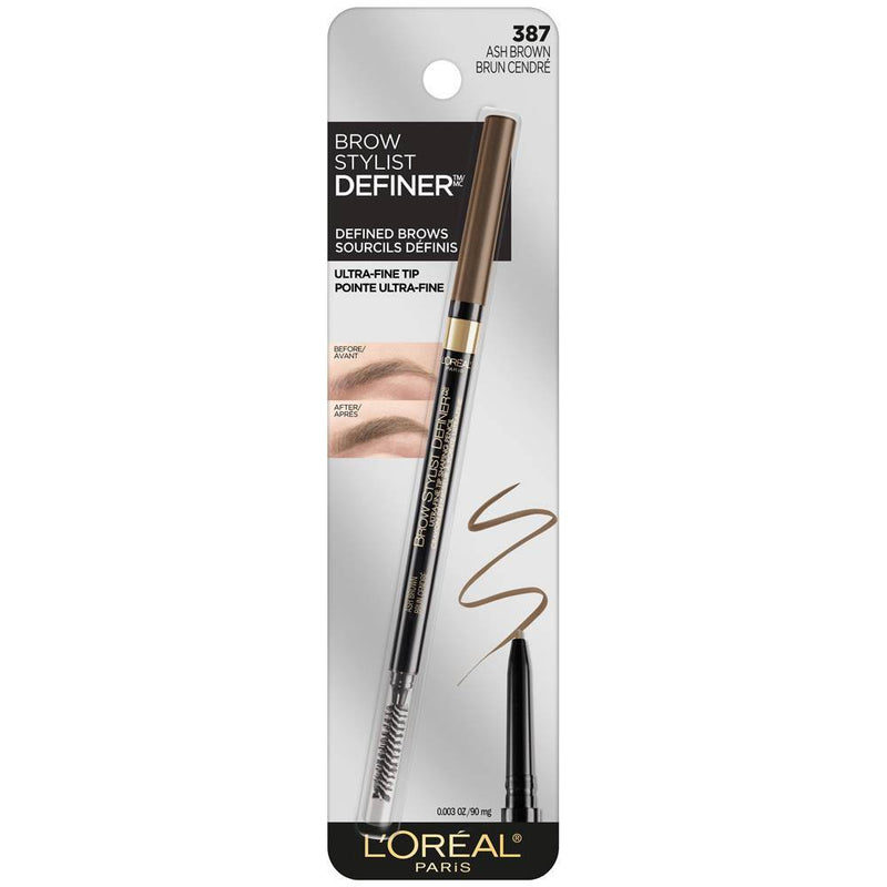 L'Oreal Paris Brow Stylist Definer Eyebrow Mechanical Pencil - 387 Ash Brown - 0.003oz