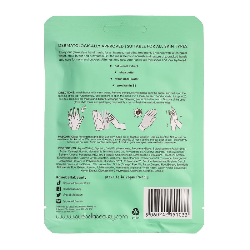 Que Bella Moisturizing Hand Mask - 1 pair