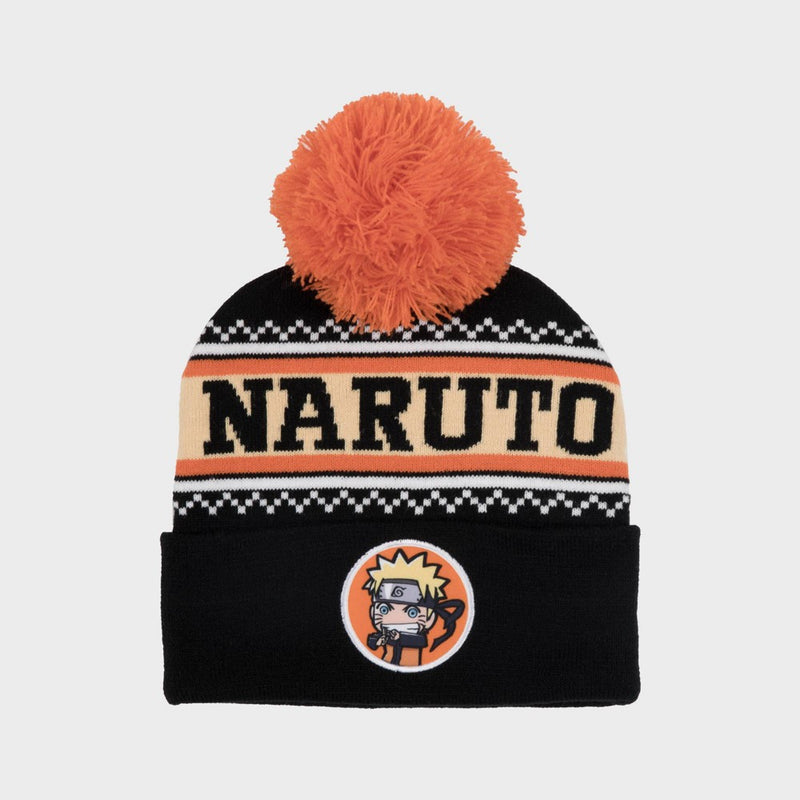Men's Naruto Acrylic Beanie - Black
