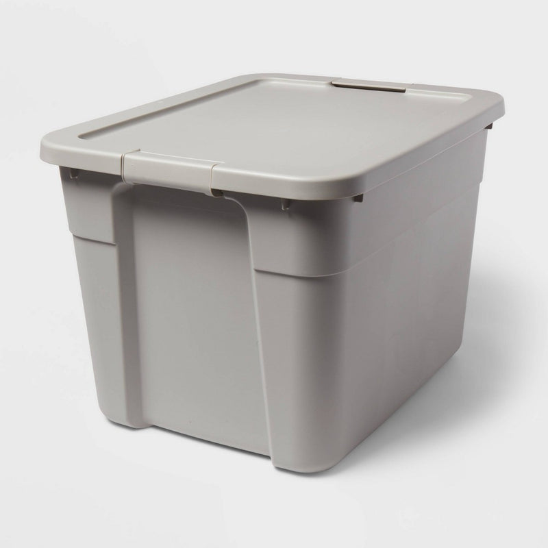 20gal Latching Storage Tote Gray - Brightroom (LOCAL PICKUP ONLY)