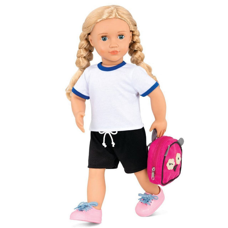 Our Generation Hally with Storybook & Accessories 18" Posable School Doll