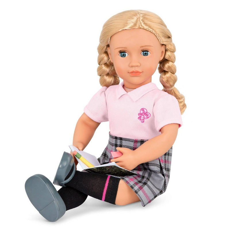 Our Generation Hally with Storybook & Accessories 18" Posable School Doll