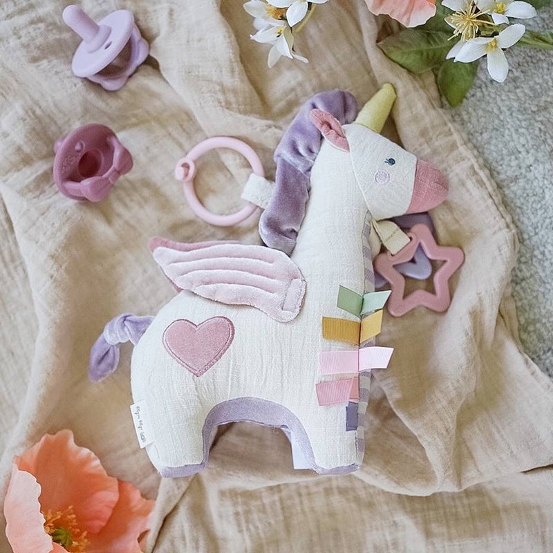 Itzy Ritzy Link & Love Activity Plush with Teether - Pegasus
