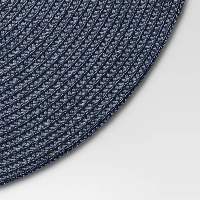 Polyround Charger Placemat Dark Blue - Threshold