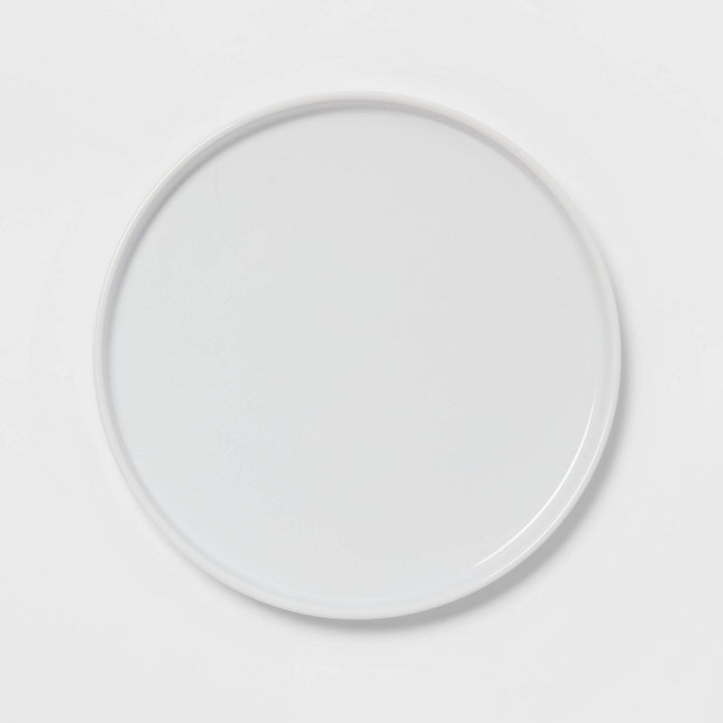 10.5" Stoneware Stella Dinner Plate White - Threshold
