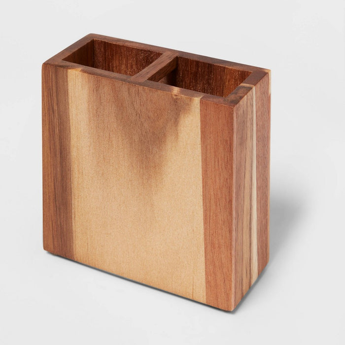 Toothbrush Holder Medium Acacia Natural - Threshold