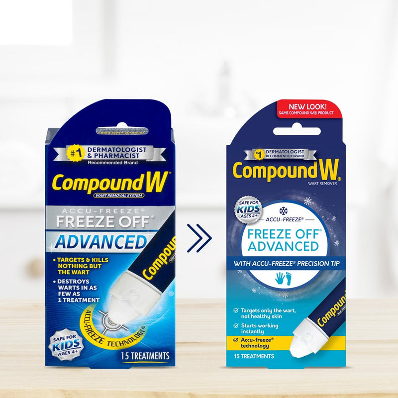 Compound W Freeze Off Advanced Wart Remover with Accu-Freeze - 15 Applications