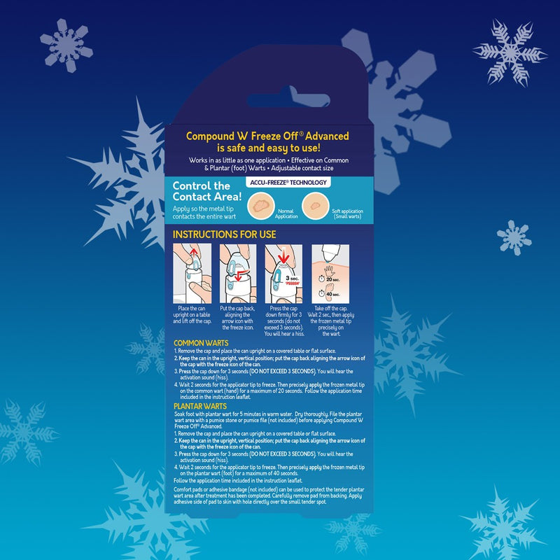 Compound W Freeze Off Advanced Wart Remover with Accu-Freeze - 15 Applications
