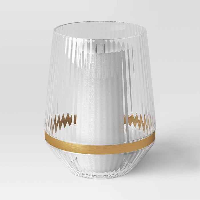 Large Luxe Glass Hurricane Holder - Threshold