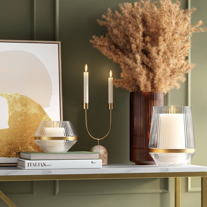 Large Luxe Glass Hurricane Holder - Threshold