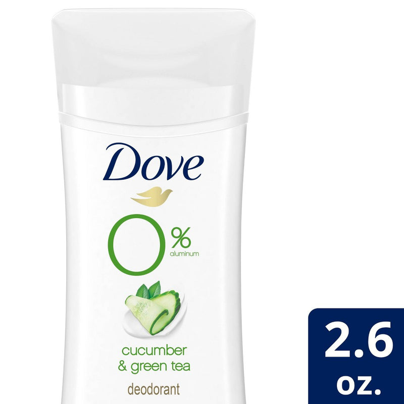 Dove Beauty 0% Aluminum Cucumber & Green Tea Women's Deodorant Stick