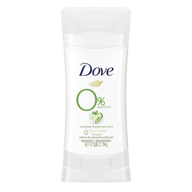 Dove Beauty 0% Aluminum Cucumber & Green Tea Women's Deodorant Stick
