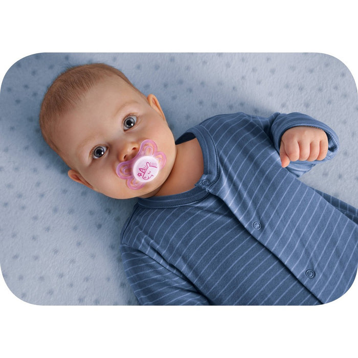 MAM Perfect Night Pacifier 2ct - Green/White - 0-6 Months