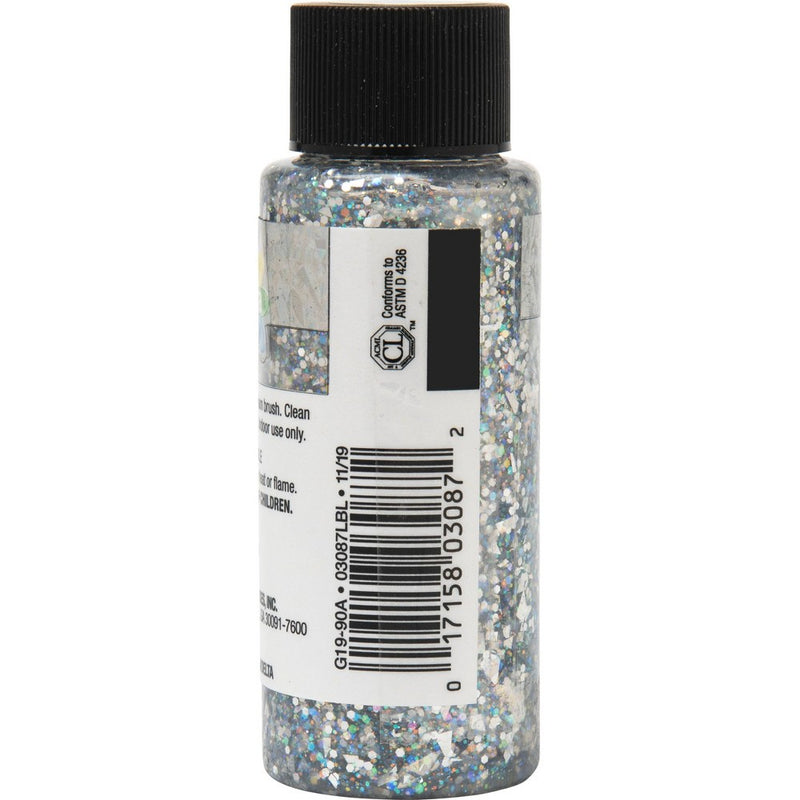 Delta Ceramcoat Glitter Explosion Acrylic Paint (2oz) - Silver