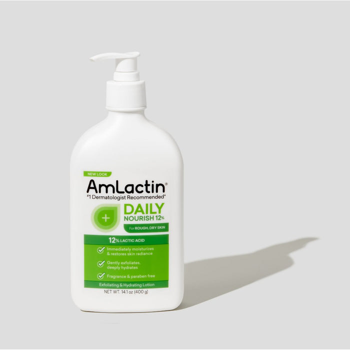 AmLactin Daily Moisturizing Body Lotion Bottle with Pump - 14.1oz