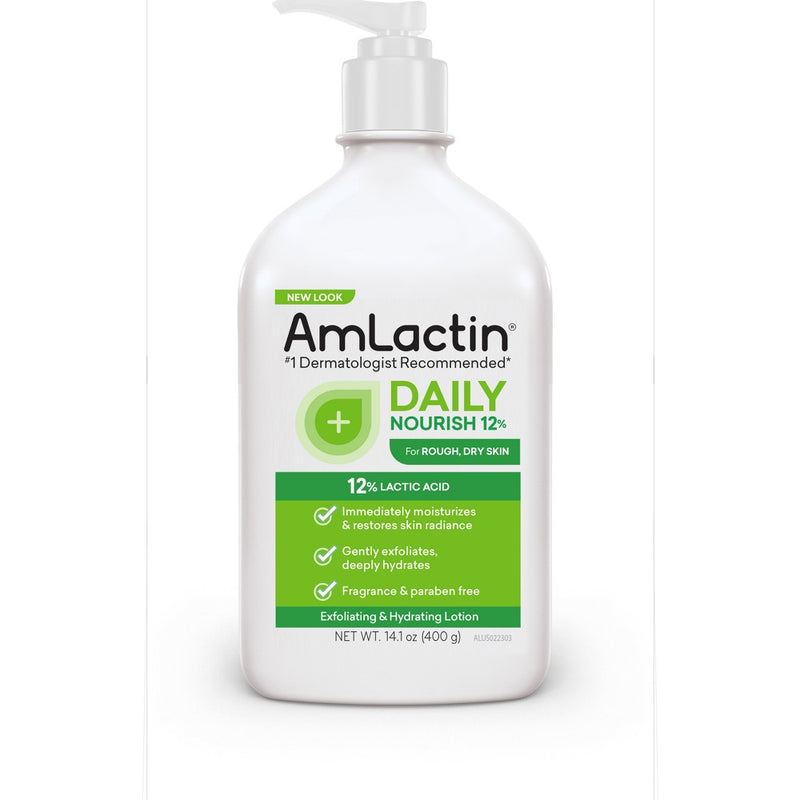 AmLactin Daily Moisturizing Body Lotion Bottle with Pump - 14.1oz
