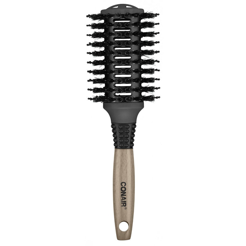 Conair Ceramic Wood Vented Porcupine Round Hair Brush