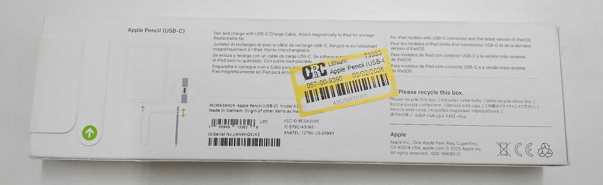 Apple Pencil (USB-C) SEALED