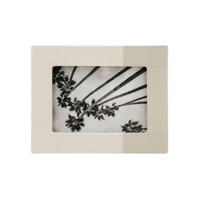 5" x 7" Stoneware Single Image Frame with Hand Painted Finish Cream - Threshold