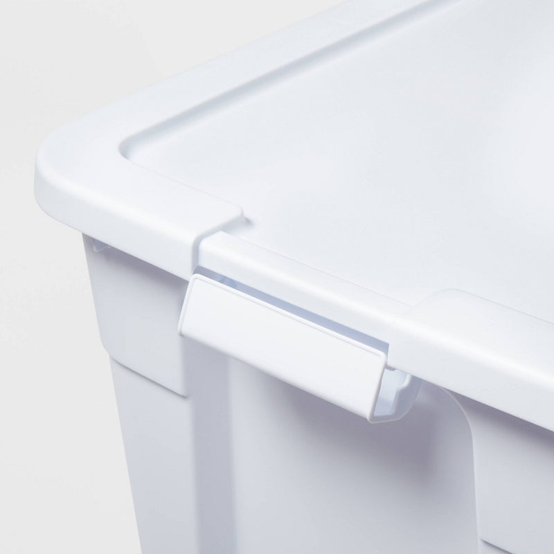 20gal Latching Storage Tote Off-White - Brightroom (LOCAL PICKUP ONLY)