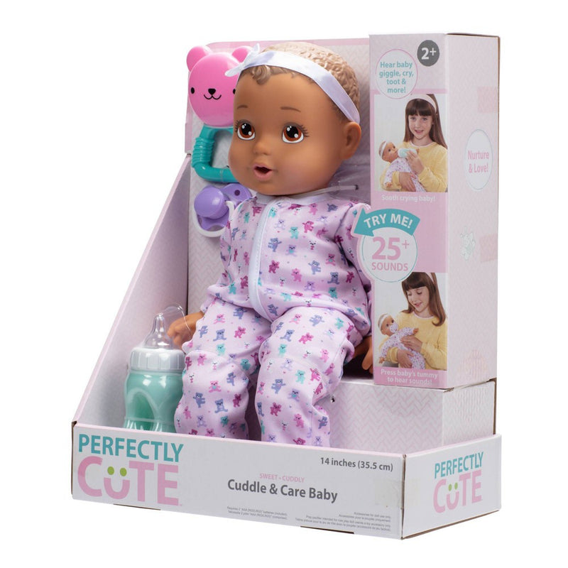 Perfectly Cute Cuddle and Care Baby Doll - Brown Eyes