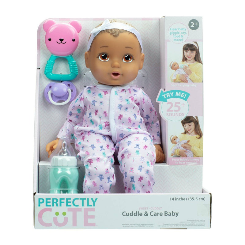 Perfectly Cute Cuddle and Care Baby Doll - Brown Eyes