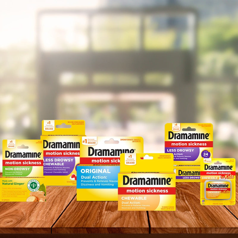 Dramamine Non-Drowsy Naturals Motion Sickness Relief for Nausea, Dizziness & Vomiting - 18ct - EXP: JUN 2025