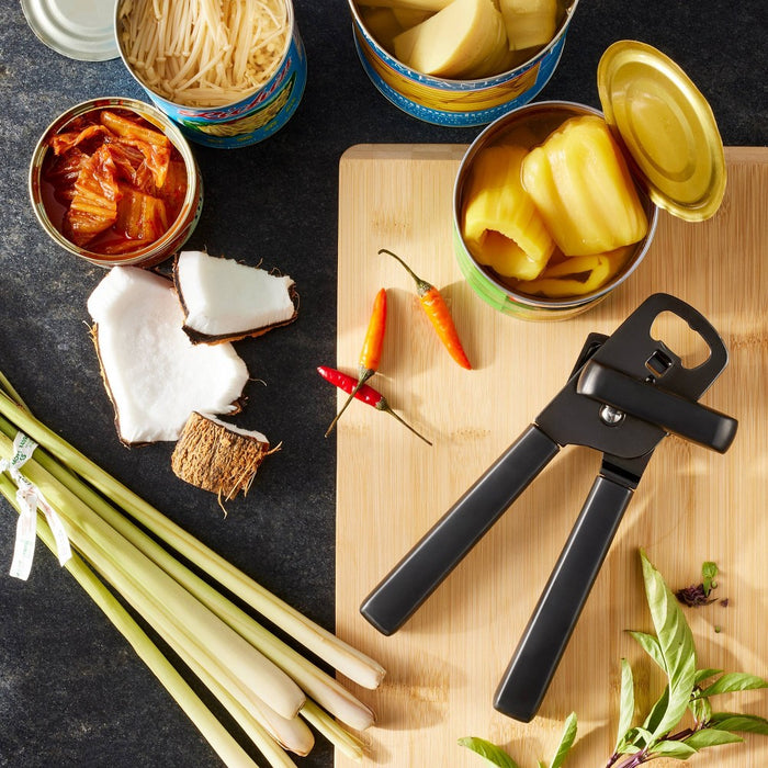 Stainless Steel Manual Can Opener Black - Figmint