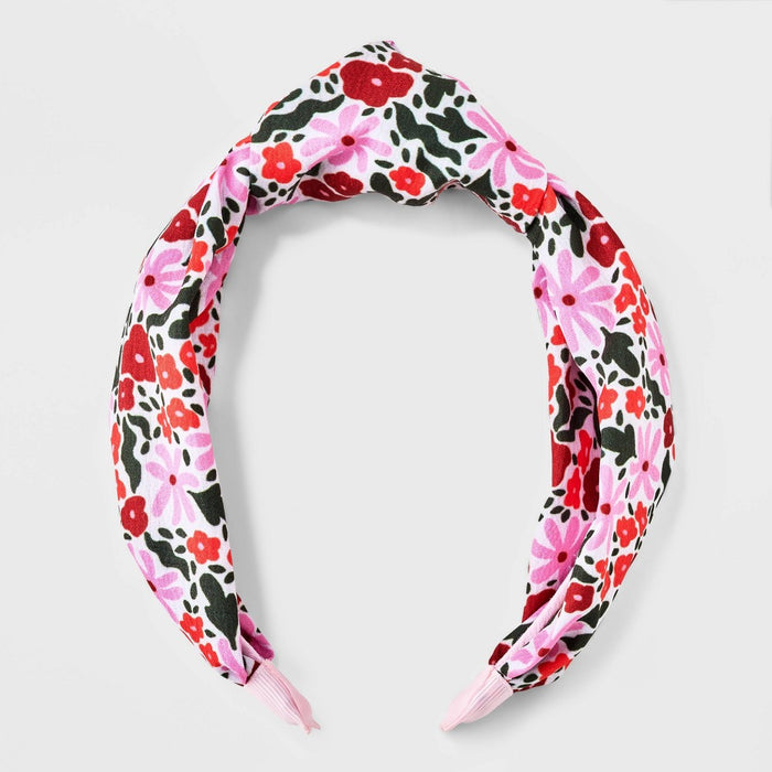 Girls' Floral Top Knot Headband - Cat & Jack