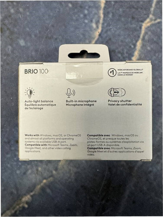 Logitech Brio 100 1080p Webcam - Black