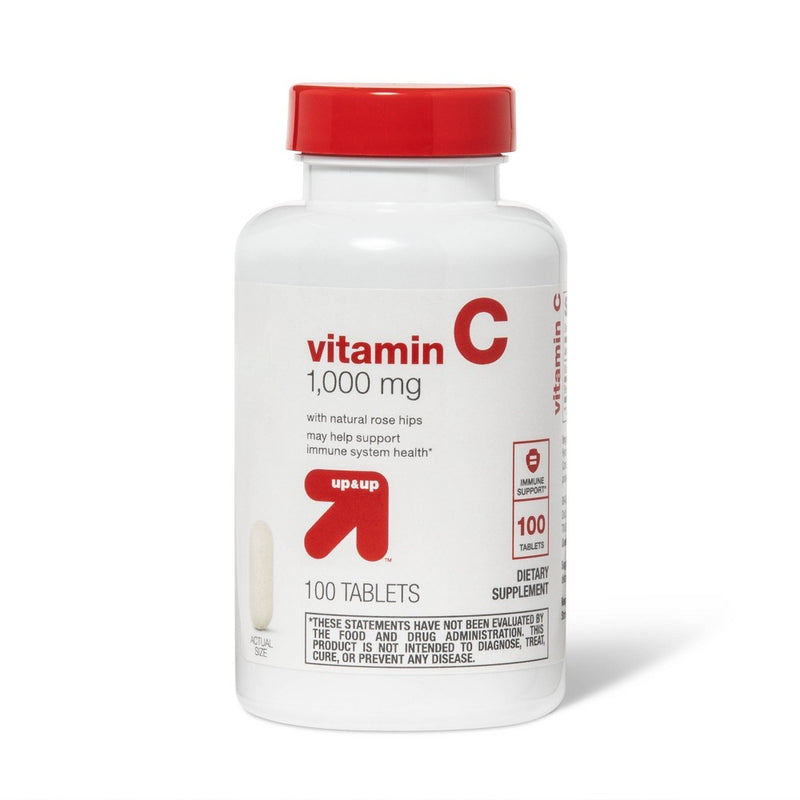 Vitamin C w/ Rose Hips Dietary Supplement Tablets - 100ct - up & up