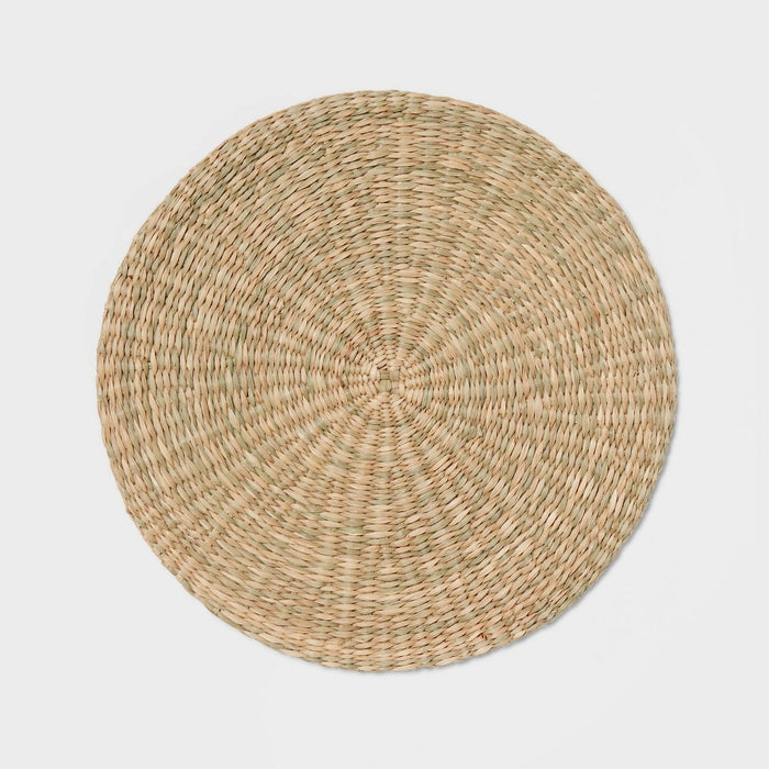 15" Round Woven Seagrass Charger Natural - Threshold