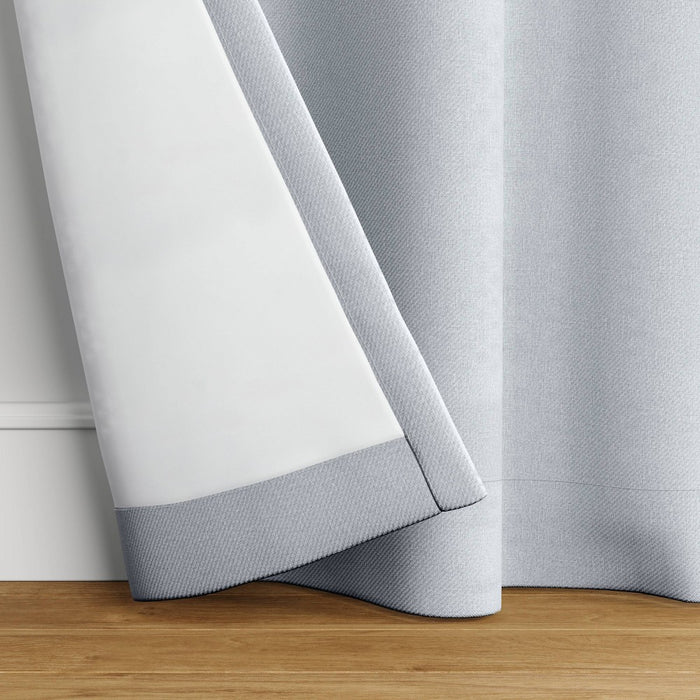 1pc 42"x84" Room Darkening Heathered Window Curtain Panel Gray - Room Essentials