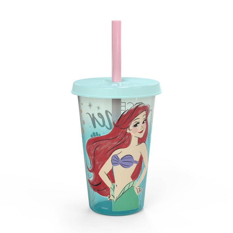 Disney Princess 16.5oz 4pk Plastic Color Change Tumblers -Zak Designs