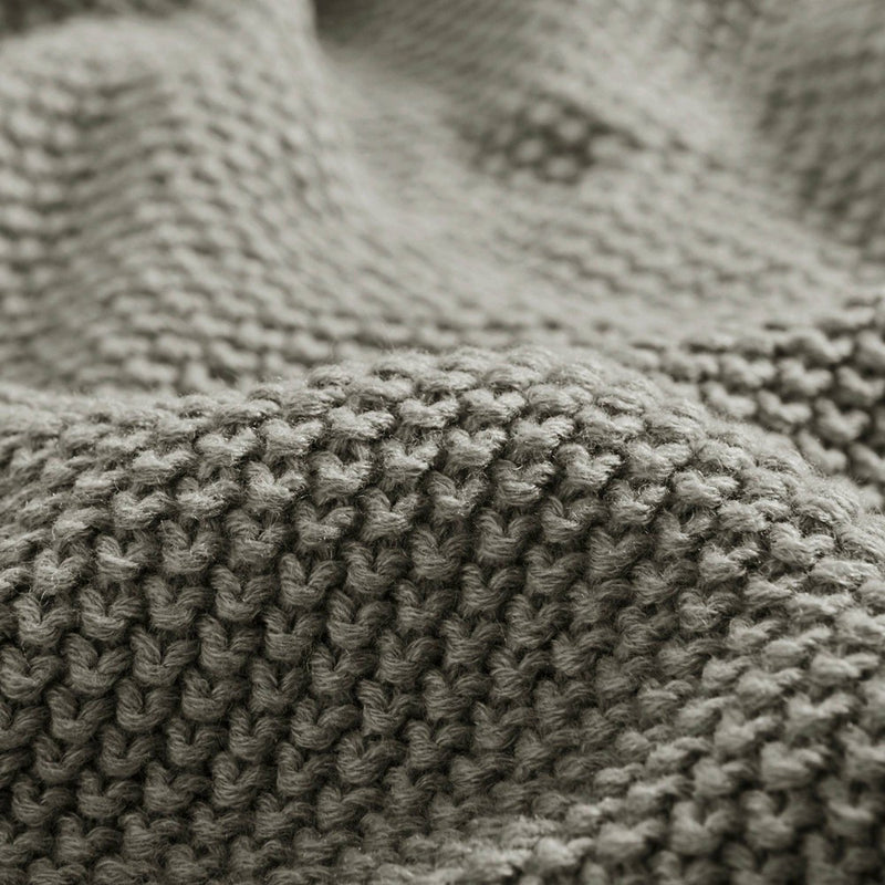 Full/Queen Bree Knit Bed Blanket Charcoal