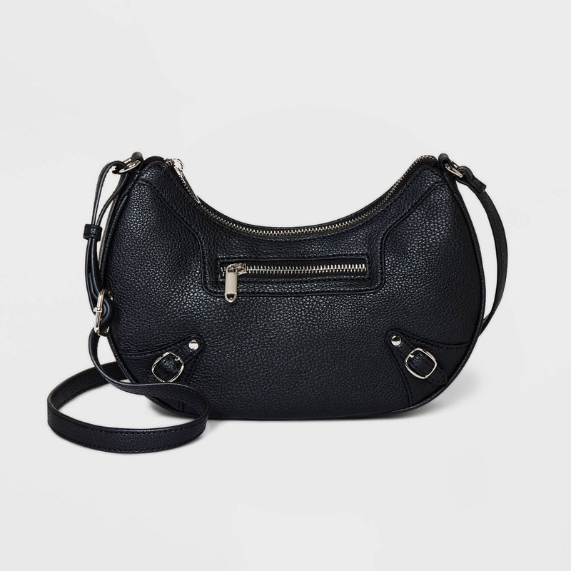 Crescent Shoulder Handbag - Wild Fable Black