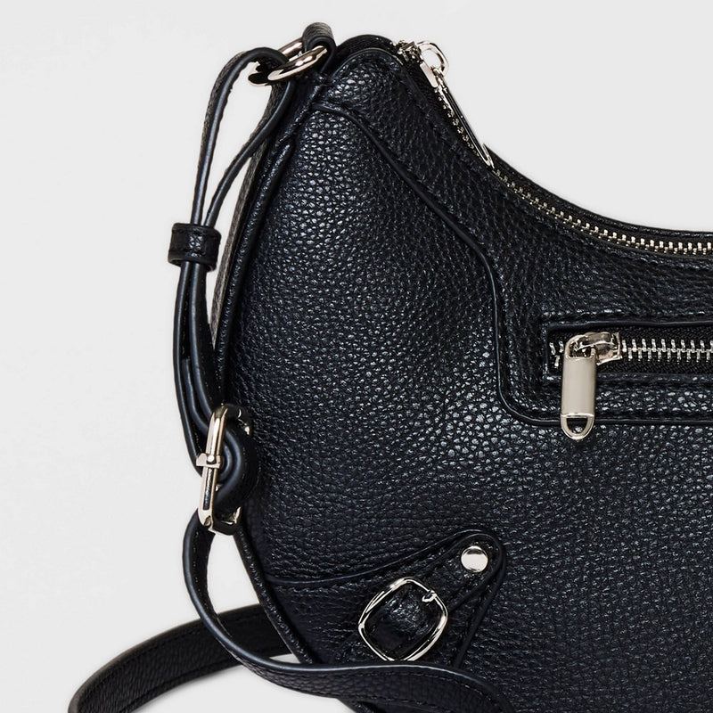 Crescent Shoulder Handbag - Wild Fable Black