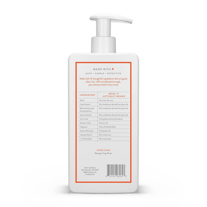 Native Citrus & Herbal Musk Daily Conditioner - 16.5fl oz
