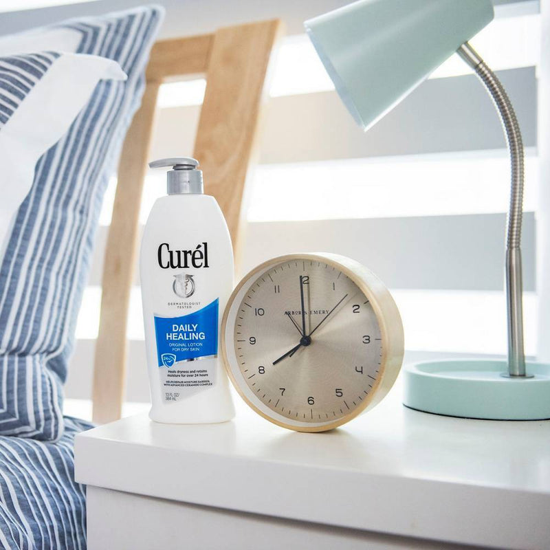 Curel Daily Healing Hand and Body Lotion For Dry Skin, Advanced Ceramides Complex, All Skin Types Scented - 20 fl oz