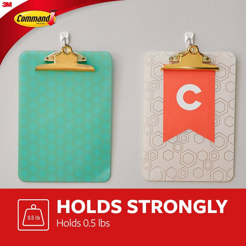 Command Small Sized Wire Hooks White